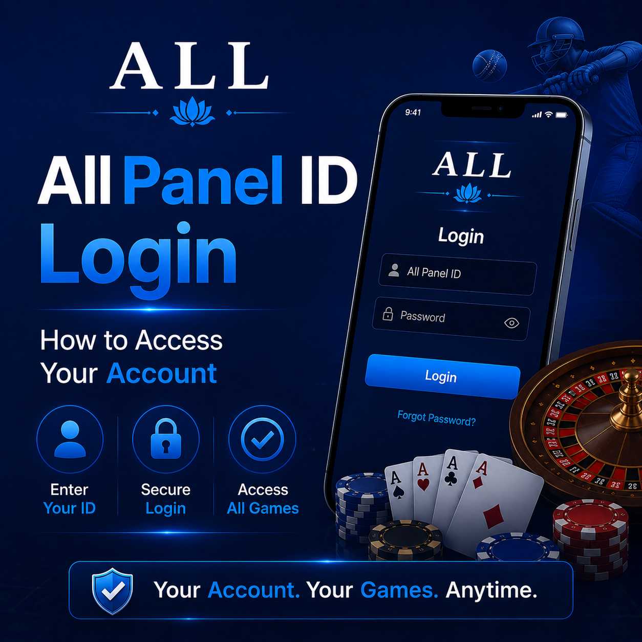 All Panel ID login screen