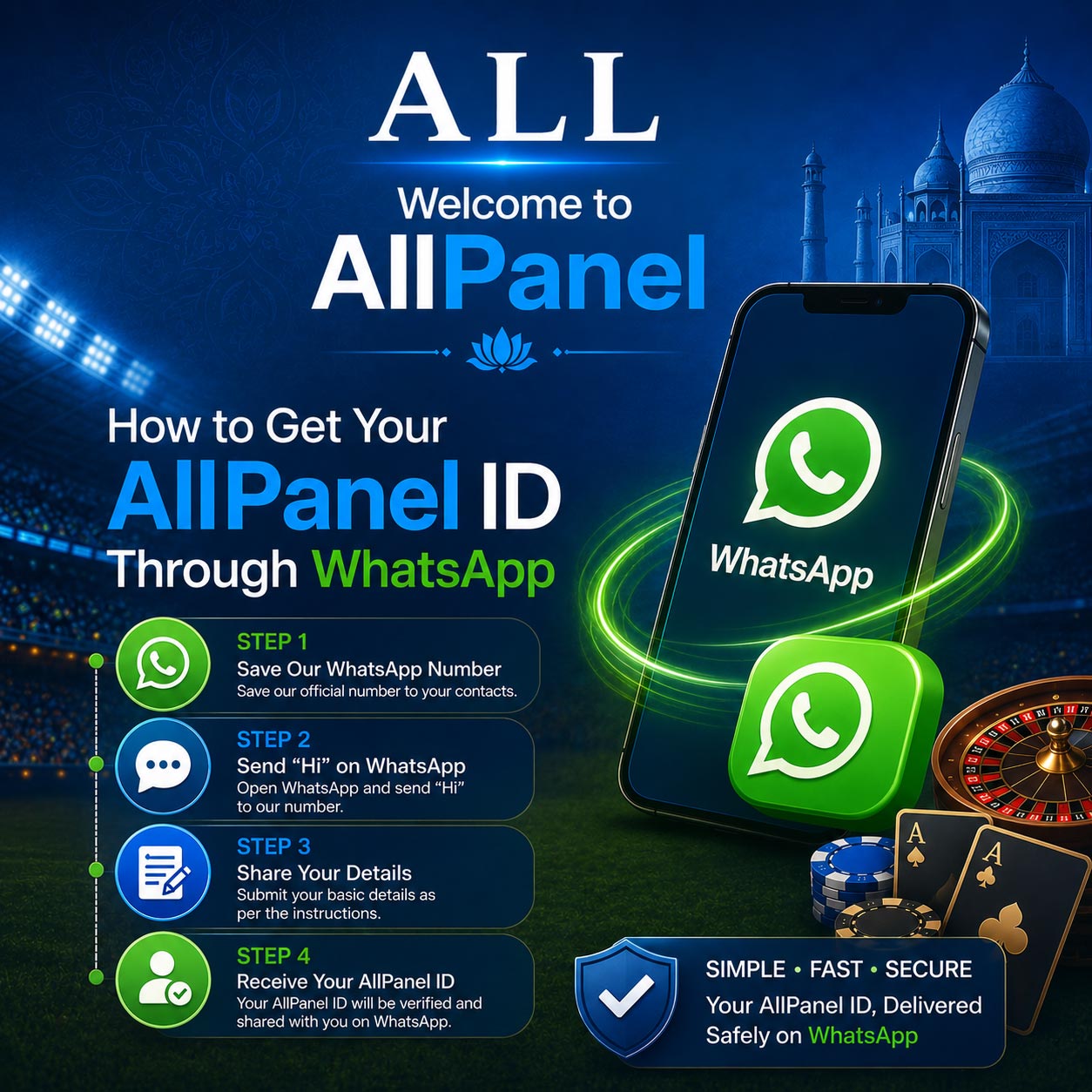 How to get your AllPanel ID through WhatsApp